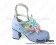 Purple Three Bows And Straps Chunky Sweet Lolita Shoes