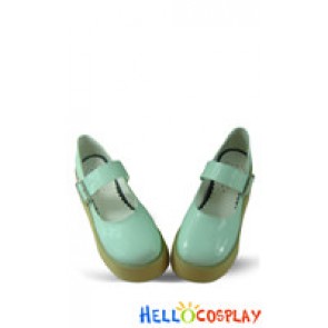 Mint NaNa Strap Platform Punk Lolita Shoes