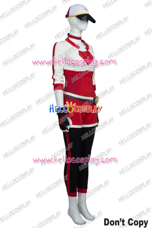 Pokemon Go Female Red Cosplay Costume Uniform