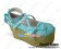 3 1/2'' Heel 2 4/5'' Platform Blue Ankle Straps Lolita Shoes