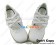 Matt White Bow Straps Ruffle Chunky Princess Lolita Shoes