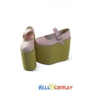 Pink NaNa Strap Platform Punk Lolita Shoes