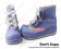 Princess Lolita Short Boots Purple White Three Bows Platform Sweet Lace