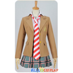 Coppelion Cosplay Ibara Naruse Stripe Tie Girl Uniform Costume