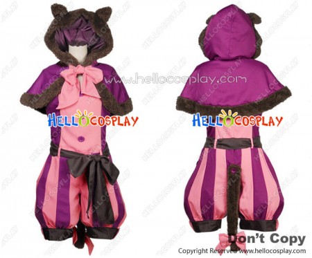 Purple Pink Cat Halloween Cosplay Maid Dress Costume