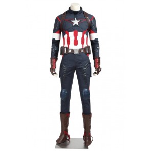 Avengers Age Of Ultron Captain America Steve Rogers Cosplay Uniform