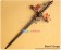 Monster Hunter F Cosplay Dark Blonde Sword Weapon Prop