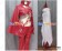 One Piece Cosplay Sadi Chan Dark Red Costume White Cape