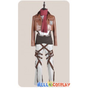 Attack On Titan Shingeki No Kyojin Cosplay Mikasa Ackerman Training Legion Costume Leather Ver