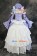 Chobits Cosplay Chi Purple White Formal Dress Costume