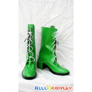 Sailor Moon Cosplay Sailor Jupiter Boots Green