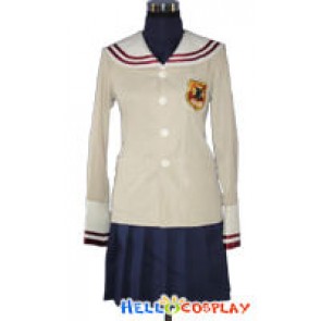 Clannad Cosplay Costume School Girl Uniform