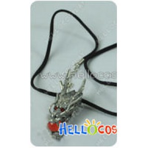Gothic Red Dragon Necklace Pendant