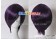 Purple Black 004 Short Cosplay Wig