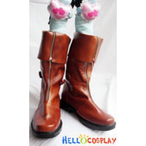 Final Fantasy Cosplay Cloud Figure Version Brown Boots