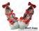 3 1/10'' Chunky Heel 1'' Platform PU Red Bow White Lolita Shoes