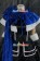 Vocaloid 2 Cosplay Kaito Blue Black Dress Fur Costume