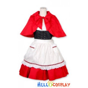 Little Red Riding Hood Cosplay Maid Dress Costume