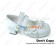 White Bows Double Ruffle Straps Chunky Princess Lolita Shoes
