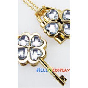 Shugo Chara Humpty Lock & Dumpty Key Cosplay Necklace White