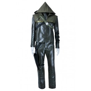 Green Arrow Cosplay Costume Oliver Queen Suit Uniform