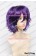 Wig 30CM Cosplay Pure Purple Violet Universal Short Layered