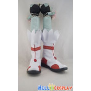 Touhou Project Cosplay Shoes Reimu Hakurei Boots White