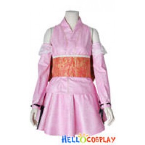 Vocaloid 2 Cosplay Hatsune Miku Costume Pink Kimono Dress