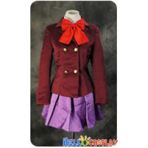 Another Cosplay Mei Misaki Purple Uniform Costume