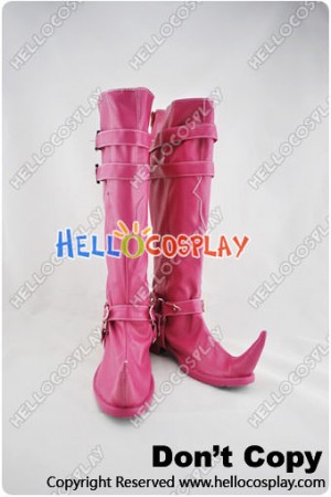 Blue Exorcist Cosplay Shoes Mephisto Pheles Boots Pink
