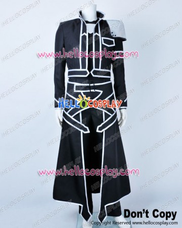 Sword Art Online Cosplay Kirito Kazuto Kirigaya Black Costume