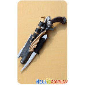 Space Pirate Captain Harlock Cosplay The Captain Gun Dagger Prop