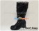 Matte Black Heart Ruffle Chunky Princess Lolita Long Boots