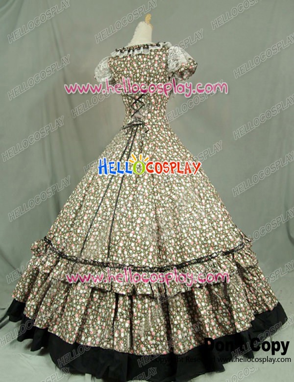 civil war ball gown