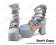 Mirror White Buckle Crossing Straps Chunky Punk Lolita Shoes