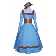 Black Butler Kuroshitsuji Elizabeth Midford Cosplay Blue Dress
