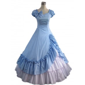 Victorian Lolita Southern Belle Evening Gothic Lolita Dress Sky Blue