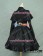 Gothic Lolita Cosplay Victorian Coat Reenactment Steampunk Stage Black Dress Costume