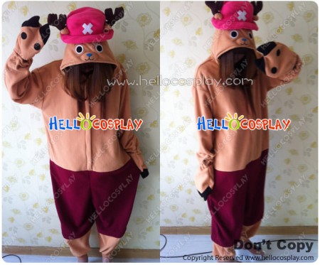 One Piece Cosplay Tony Tony Chopper Costume Kigurumi Pajamas