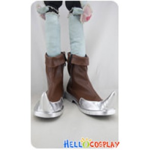 Space Dandy Cosplay Dandy Brown Silver Short Boots
