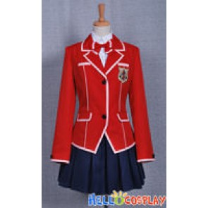 Guilty Crown Cosplay Inori Yuzuriha Costume School Girl Uniform
