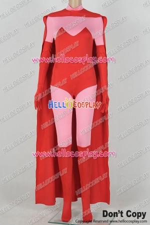The X-Men Scarlet Witch Wanda Maximoff Comics Cosplay Costume Jumpsuit