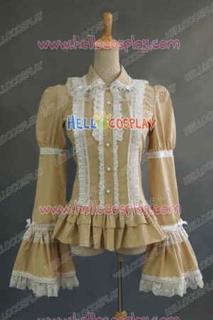 Victorian Lolita Reenactment Theatre Blouse Gothic Lolita Dress