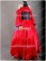 Vocaloid Meiko Cosplay Costume Red Dress Gown