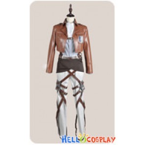 Attack On Titan Shingeki No Kyojin Cosplay Levi Eren Scouting Legion Costume Leather Ver