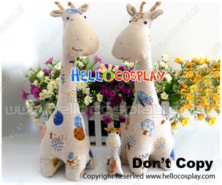 Cute Hand Made Giraffe Family Dolls For Home Decoration