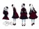 K Anime Cosplay Anna Kushina Gothic Lolita Dress Costume