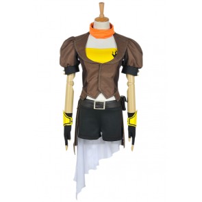 RWBY Cosplay Yellow Trailer Yang Xiao Long Costume Combat Uniform