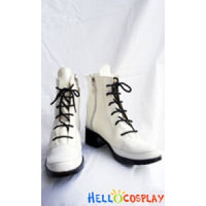 Final Fantasy XIII Cosplay Serah Farron White Short Boots