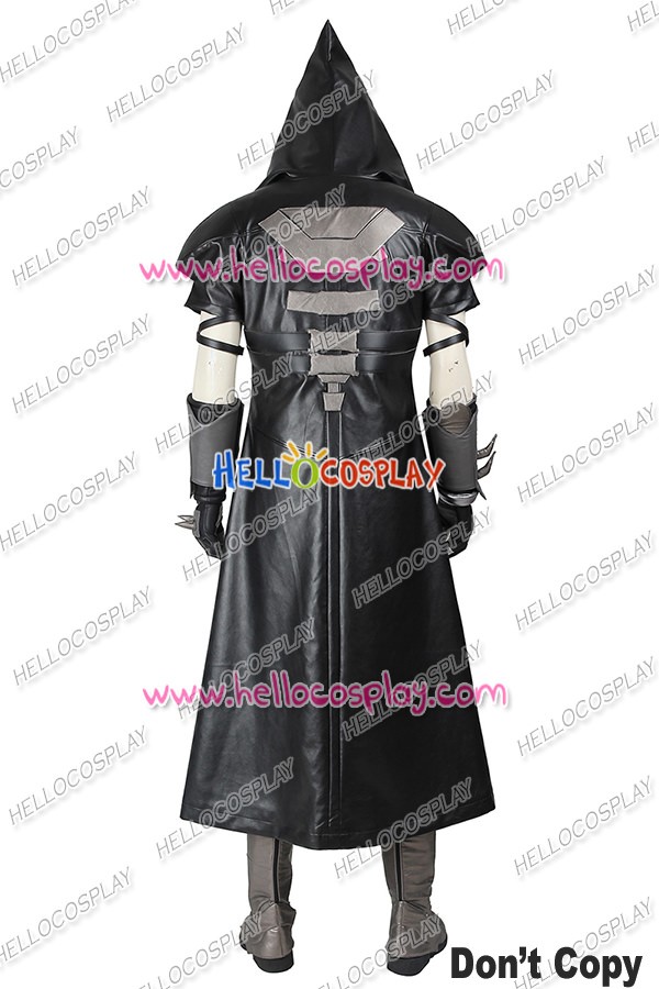 overwatch ow game reaper gabriel reyes cosplay costume uniform